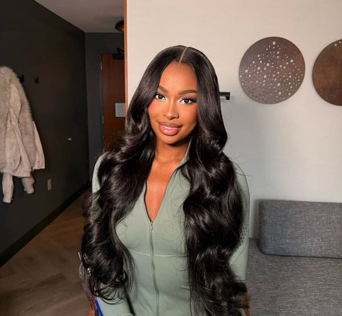 Body Wave Middle Part Wig